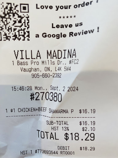 Photo of Villa Madina - Vaughan Mills, 1 Bass Pro Mills Dr, Vaughan, ON L4K 5W4